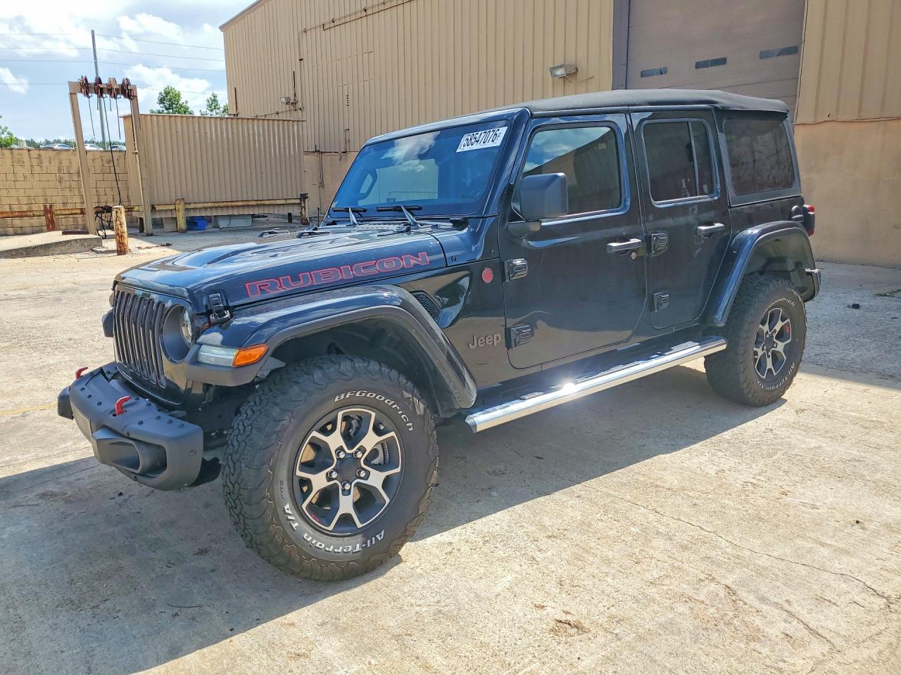 2022 Jeep Wrangler Unlimited Rubicon Black vin: 1C4HJXFG2NW114843