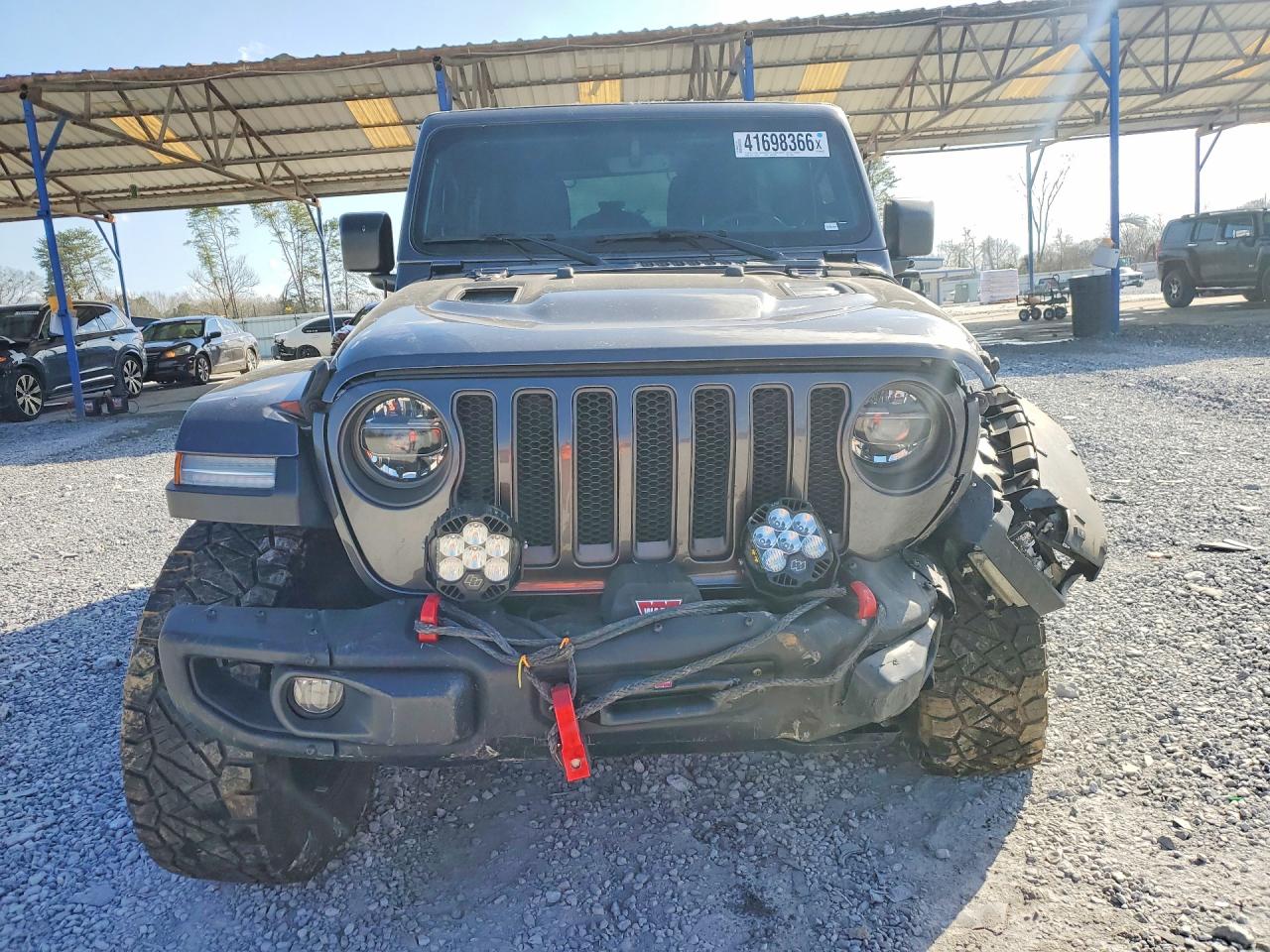2019 Jeep Wrangler Unlimited Rubicon Gray vin: 1C4HJXFG3KW611606