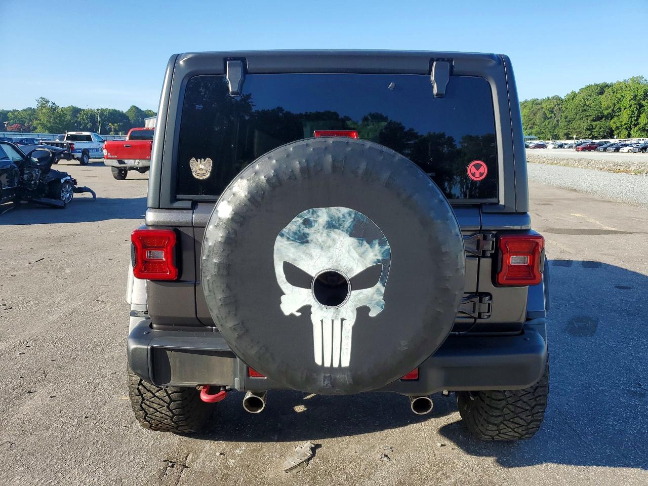 2019 Jeep Wrangler Unlimited Rubicon Gray vin: 1C4HJXFG6KW513895