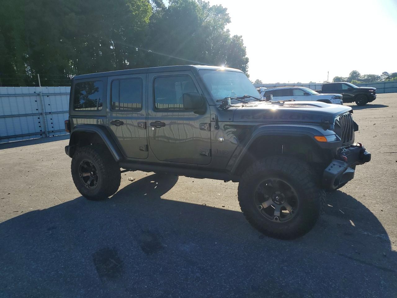 2019 Jeep Wrangler Unlimited Rubicon Gray vin: 1C4HJXFG6KW513895
