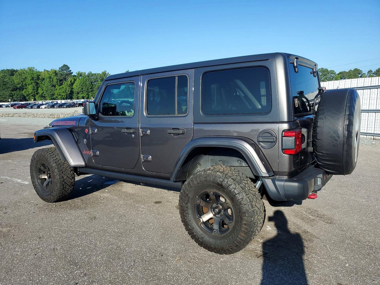 2019 Jeep Wrangler Unlimited Rubicon Gray vin: 1C4HJXFG6KW513895