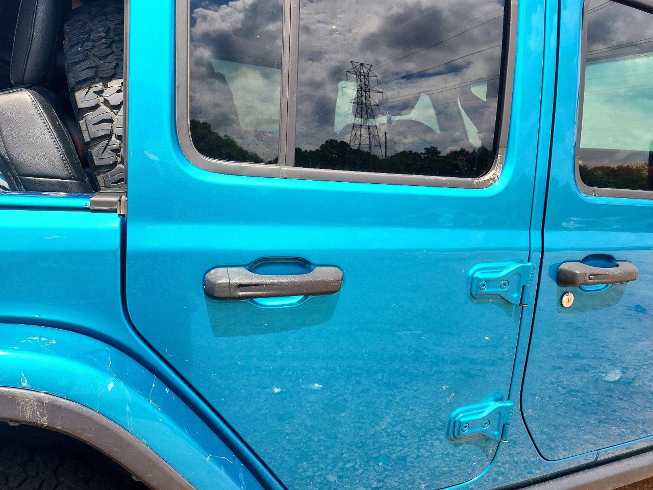 2020 Jeep Wrangler Unlimited Rubicon Синий vin: 1C4HJXFG7LW193455