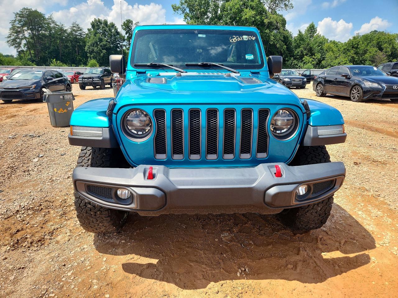 2020 Jeep Wrangler Unlimited Rubicon Синий vin: 1C4HJXFG7LW193455