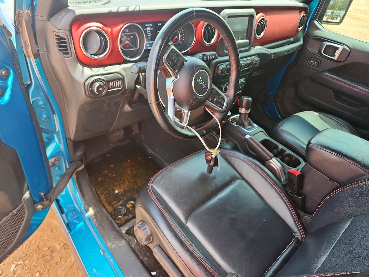 2020 Jeep Wrangler Unlimited Rubicon Синий vin: 1C4HJXFG7LW193455