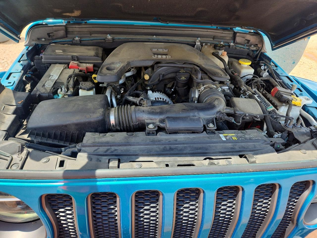 2020 Jeep Wrangler Unlimited Rubicon Синий vin: 1C4HJXFG7LW193455