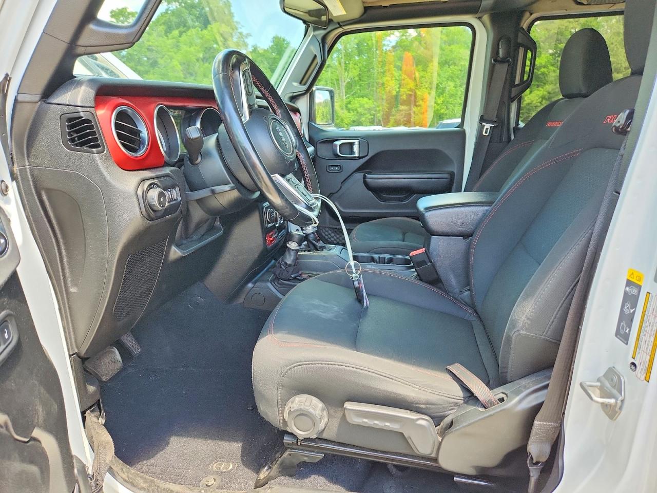 2020 Jeep Wrangler Unlimited Rubicon White vin: 1C4HJXFG9LW244888