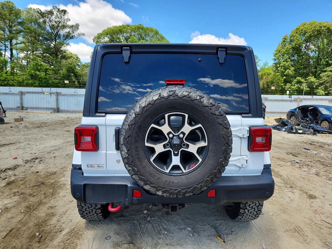 2020 Jeep Wrangler Unlimited Rubicon White vin: 1C4HJXFG9LW244888