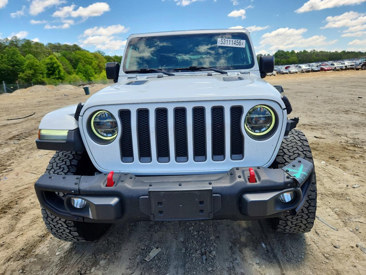 2020 Jeep Wrangler Unlimited Rubicon White vin: 1C4HJXFG9LW244888