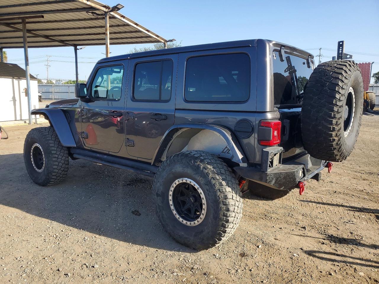 2018 Jeep Wrangler Unlimited Rubicon Gray vin: 1C4HJXFGXJW208589