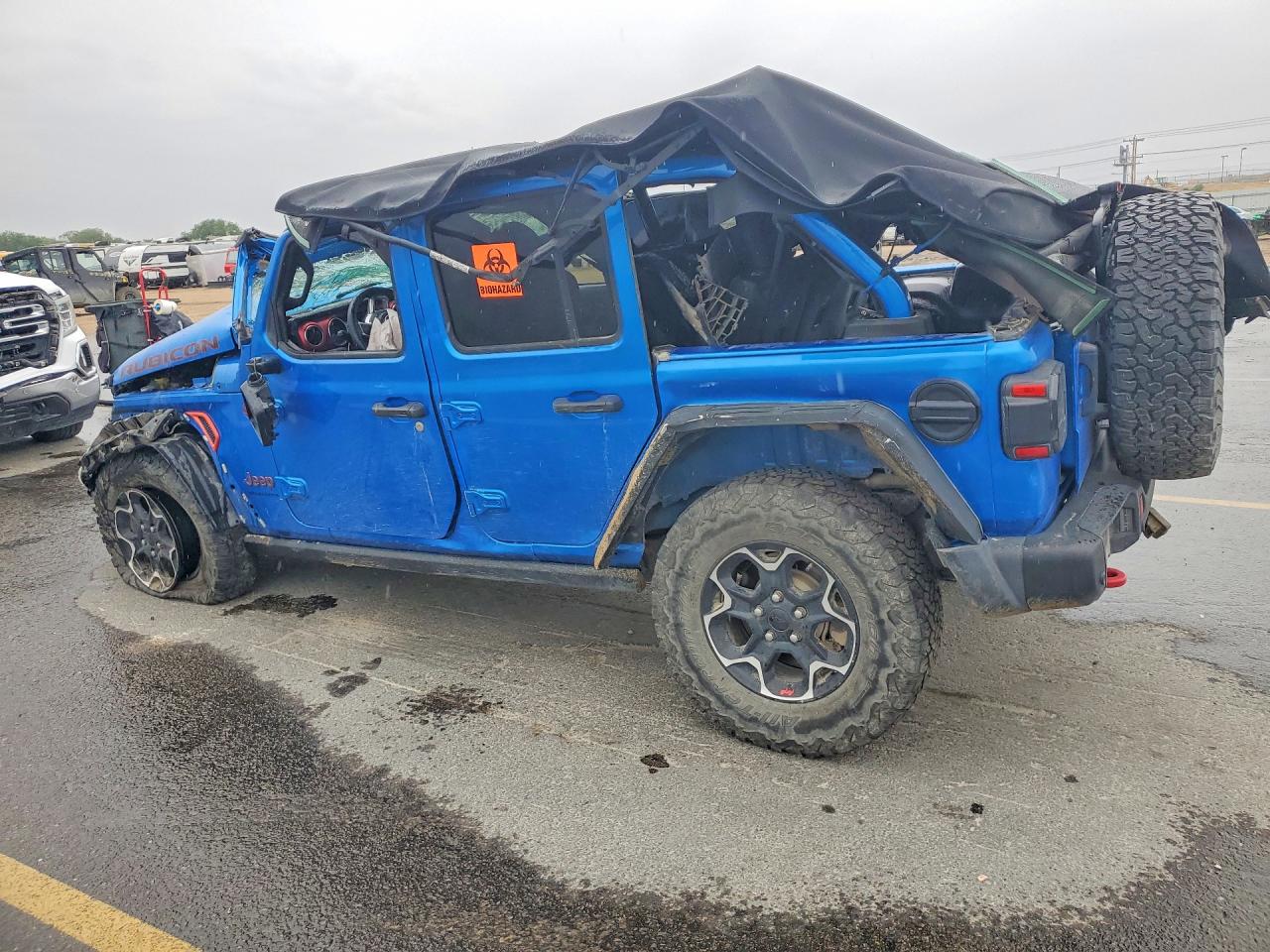 2023 Jeep Wrangler Rubicon Blue vin: 1C4HJXFGXPW581687
