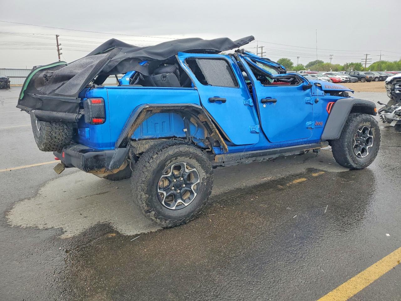 2023 Jeep Wrangler Rubicon Blue vin: 1C4HJXFGXPW581687