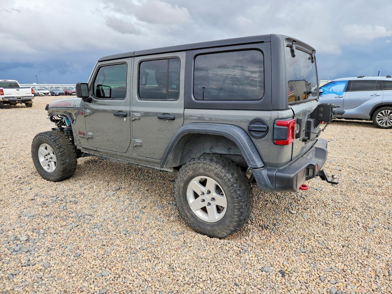 2020 Jeep Wrangler Unlimited Rubicon Silver vin: 1C4HJXFN3LW188493