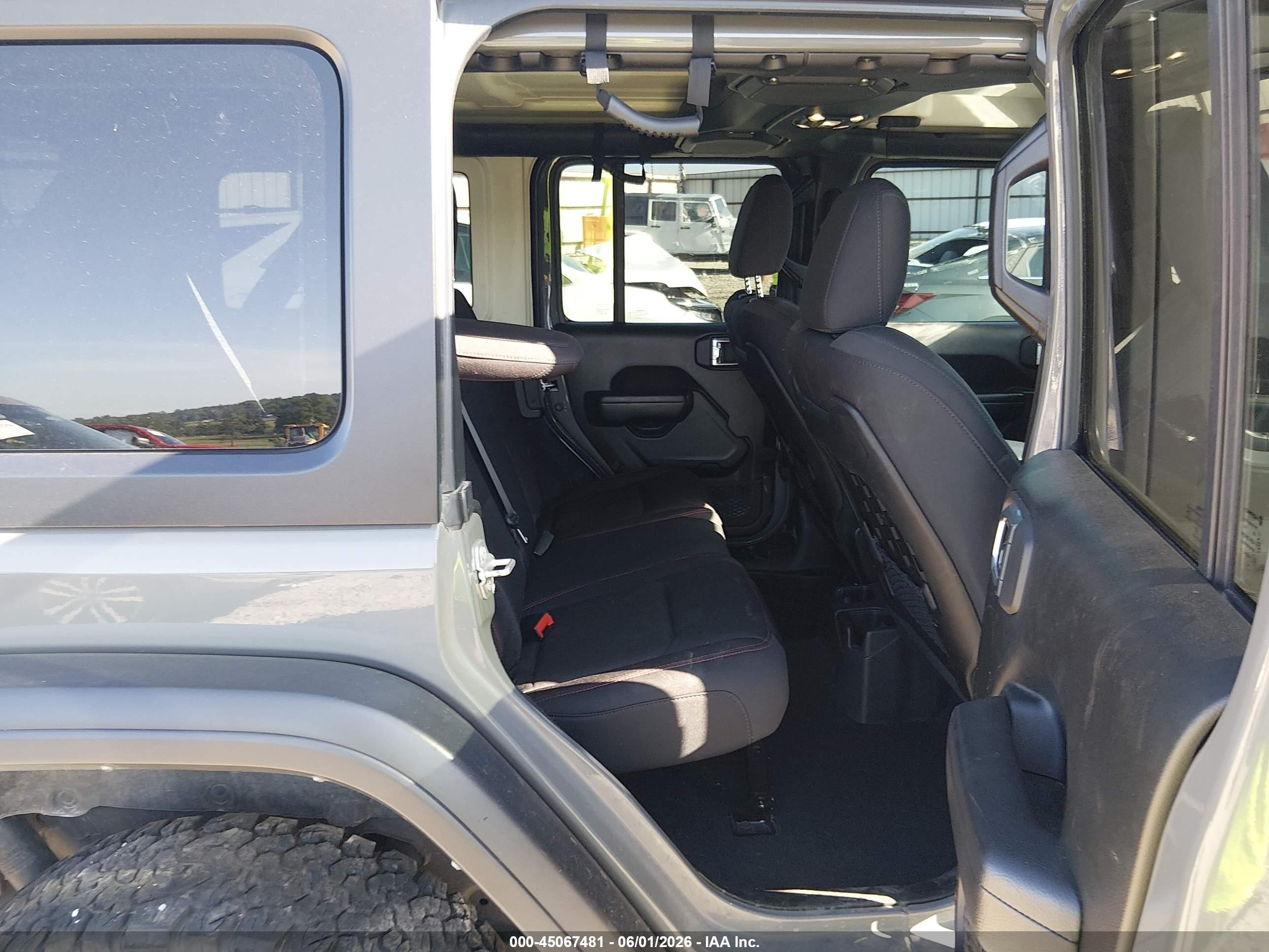 2022 Jeep Wrangler Unlimited Rubicon 4x4 Gray vin: 1C4HJXFN5NW161928