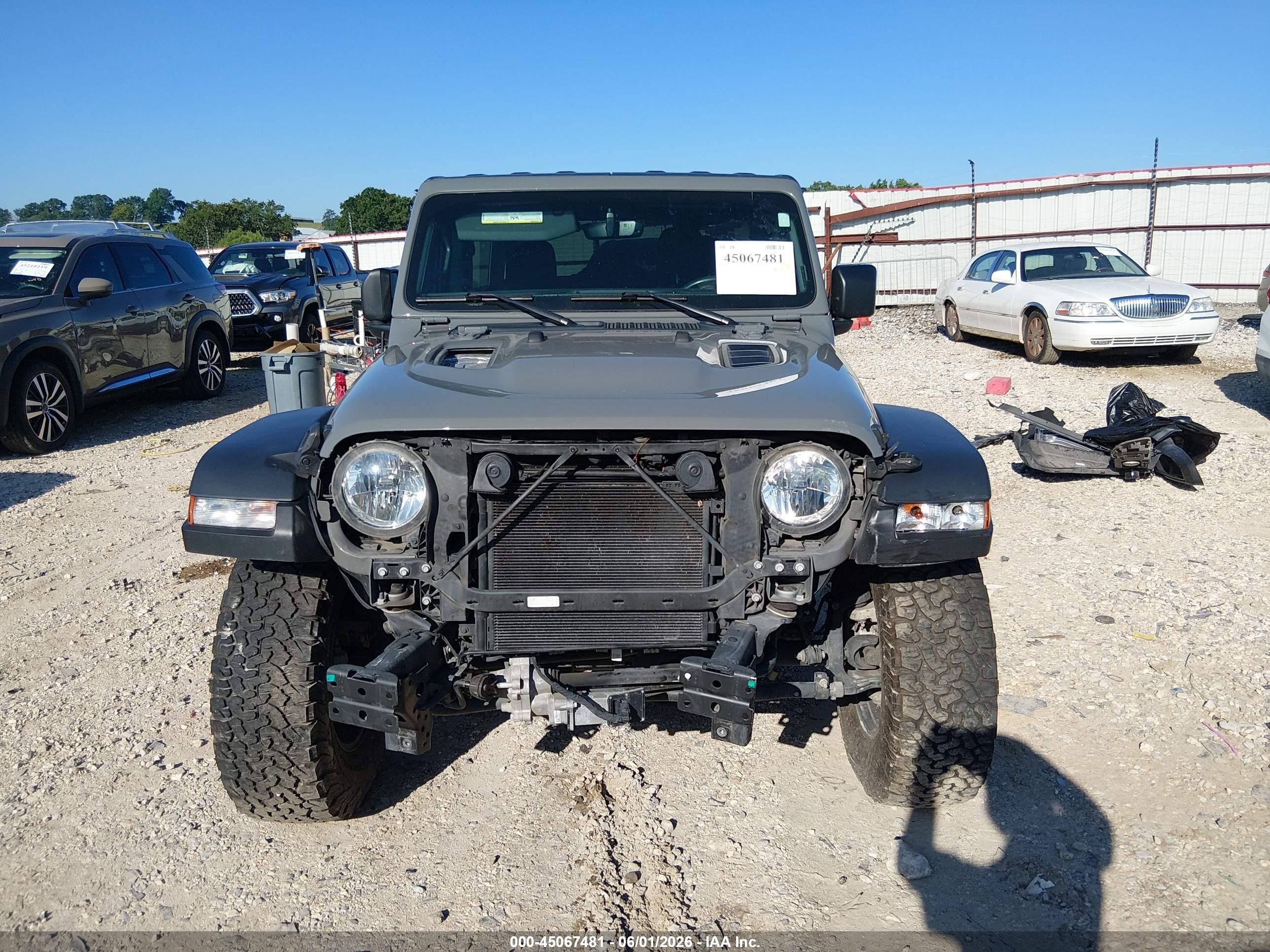 2022 Jeep Wrangler Unlimited Rubicon 4x4 Gray vin: 1C4HJXFN5NW161928