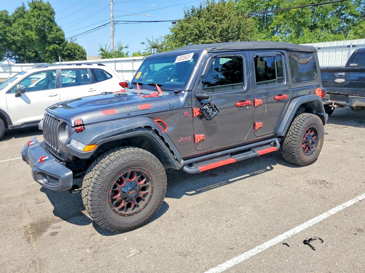 2022 Jeep Wrangler Unlimited Rubicon Gray vin: 1C4HJXFN6NW244459
