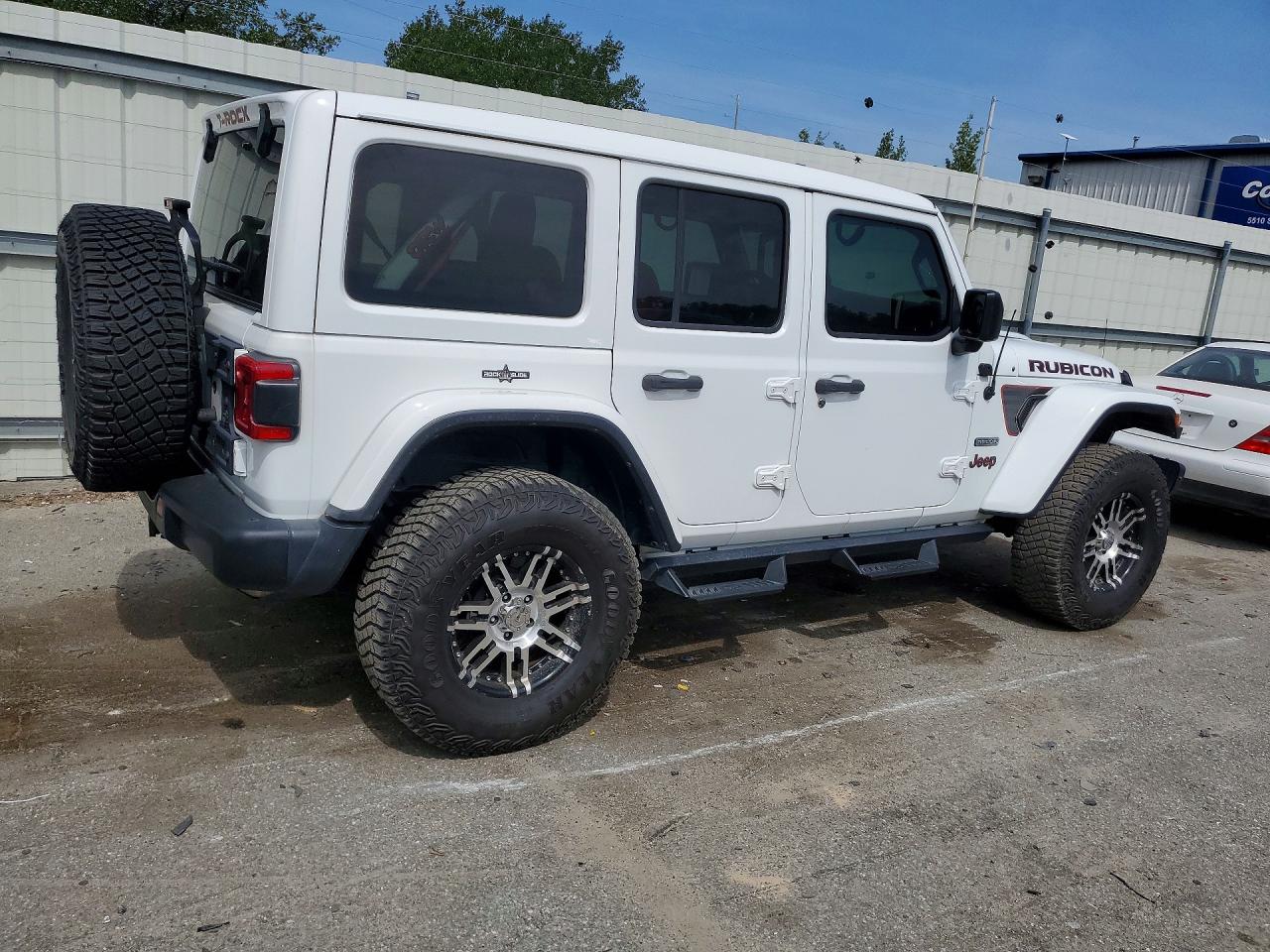 2020 Jeep Wrangler Unlimited Rubicon White vin: 1C4HJXFN8LW283714