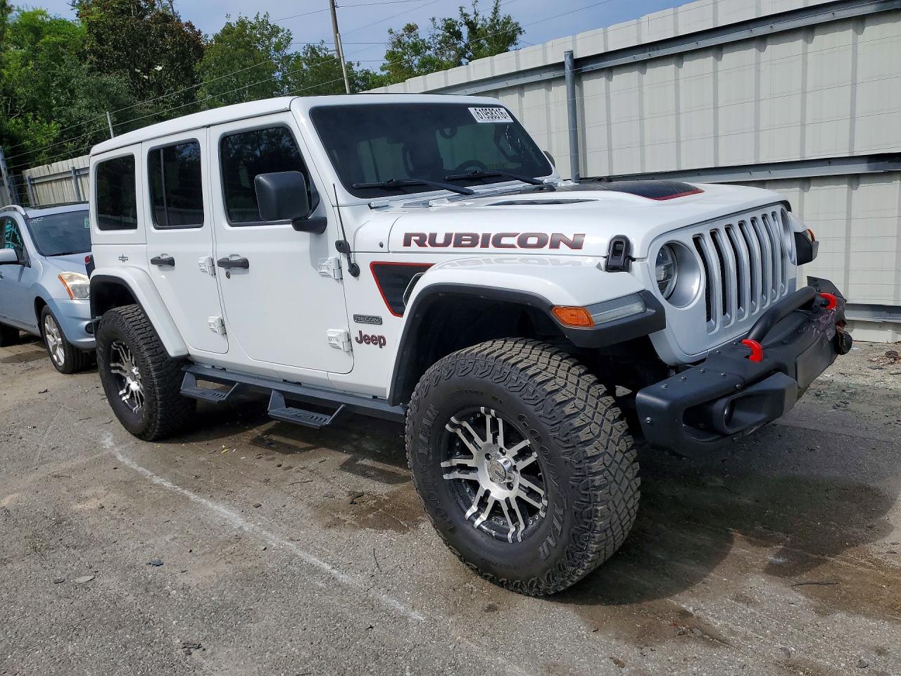 2020 Jeep Wrangler Unlimited Rubicon White vin: 1C4HJXFN8LW283714