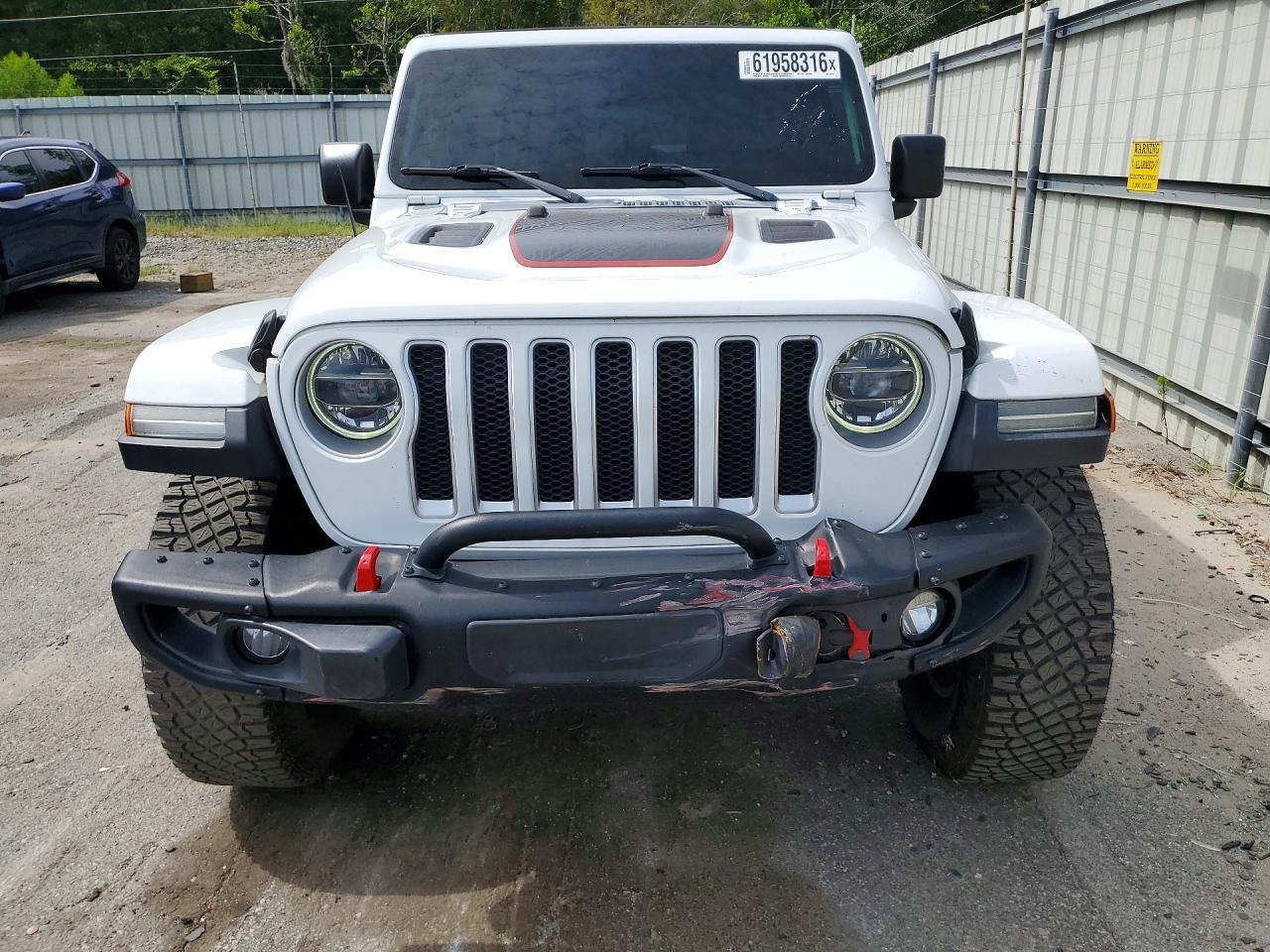 2020 Jeep Wrangler Unlimited Rubicon White vin: 1C4HJXFN8LW283714
