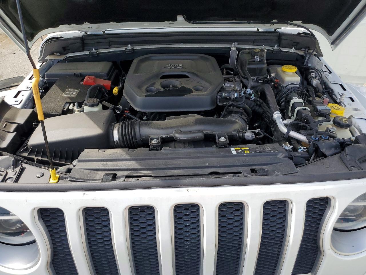 2020 Jeep Wrangler Unlimited Rubicon White vin: 1C4HJXFN8LW283714