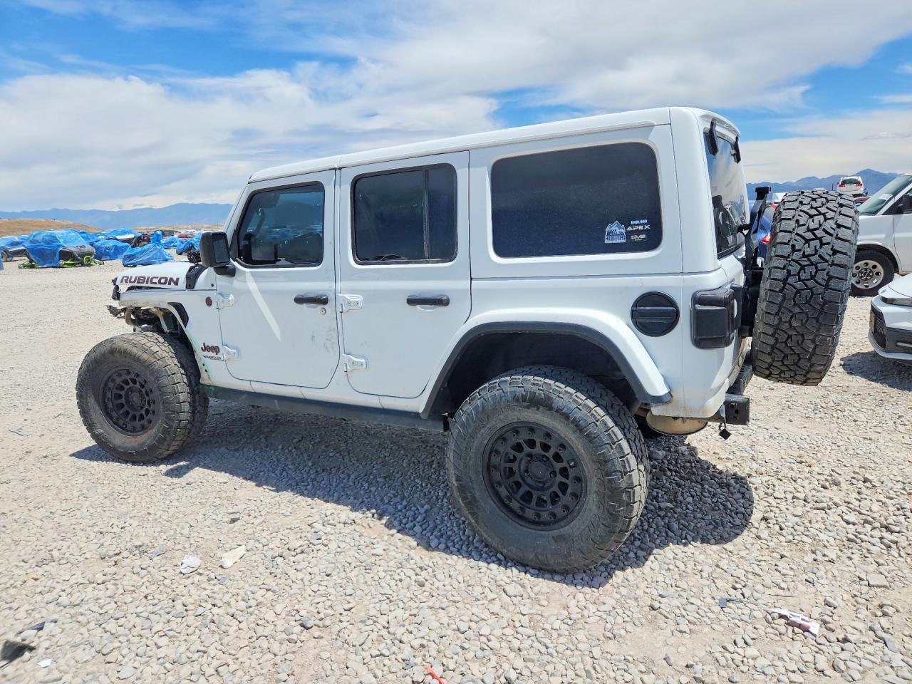 2020 Jeep Wrangler Unlimited Rubicon White vin: 1C4HJXFN8LW335861