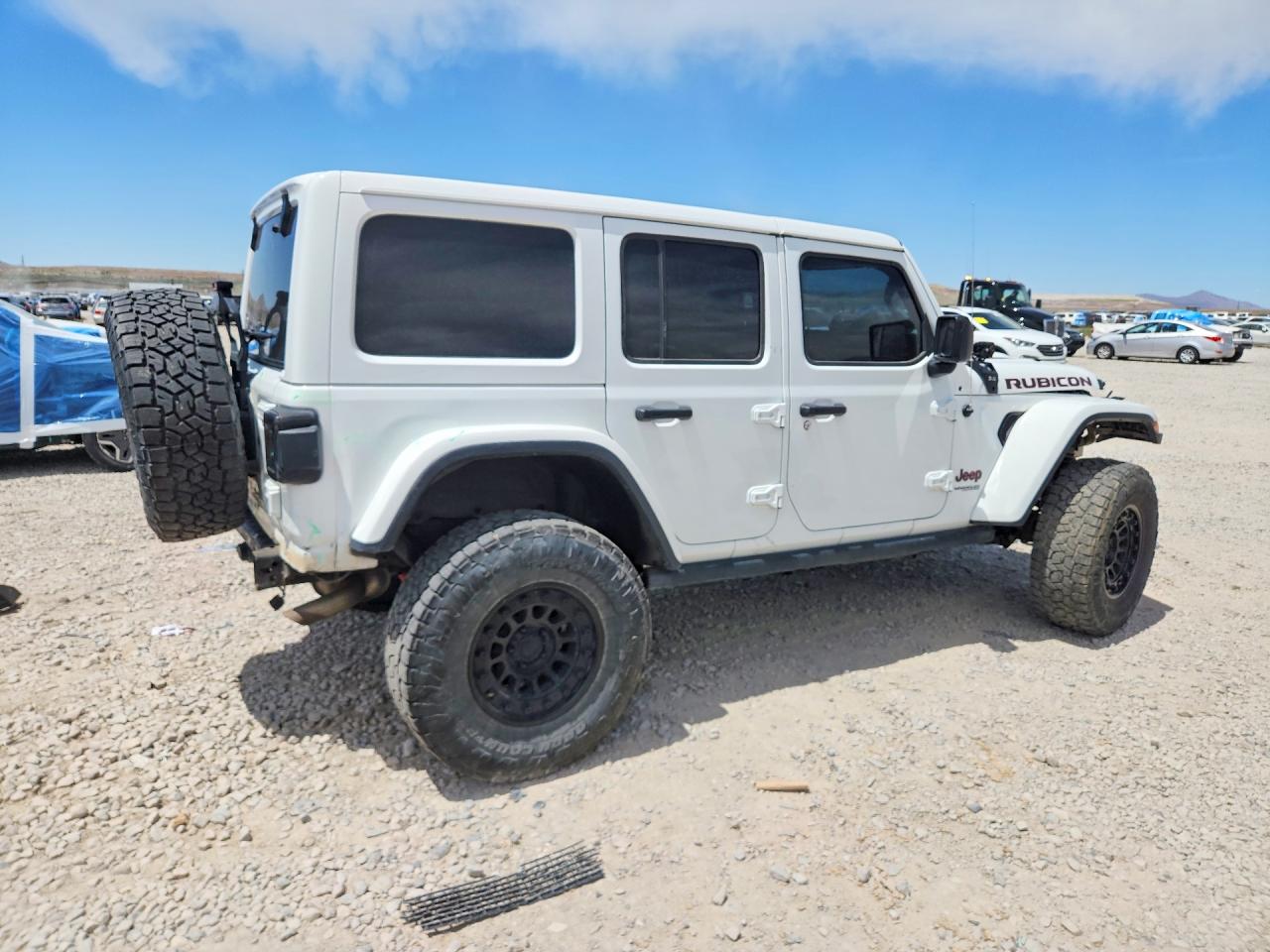 2020 Jeep Wrangler Unlimited Rubicon White vin: 1C4HJXFN8LW335861