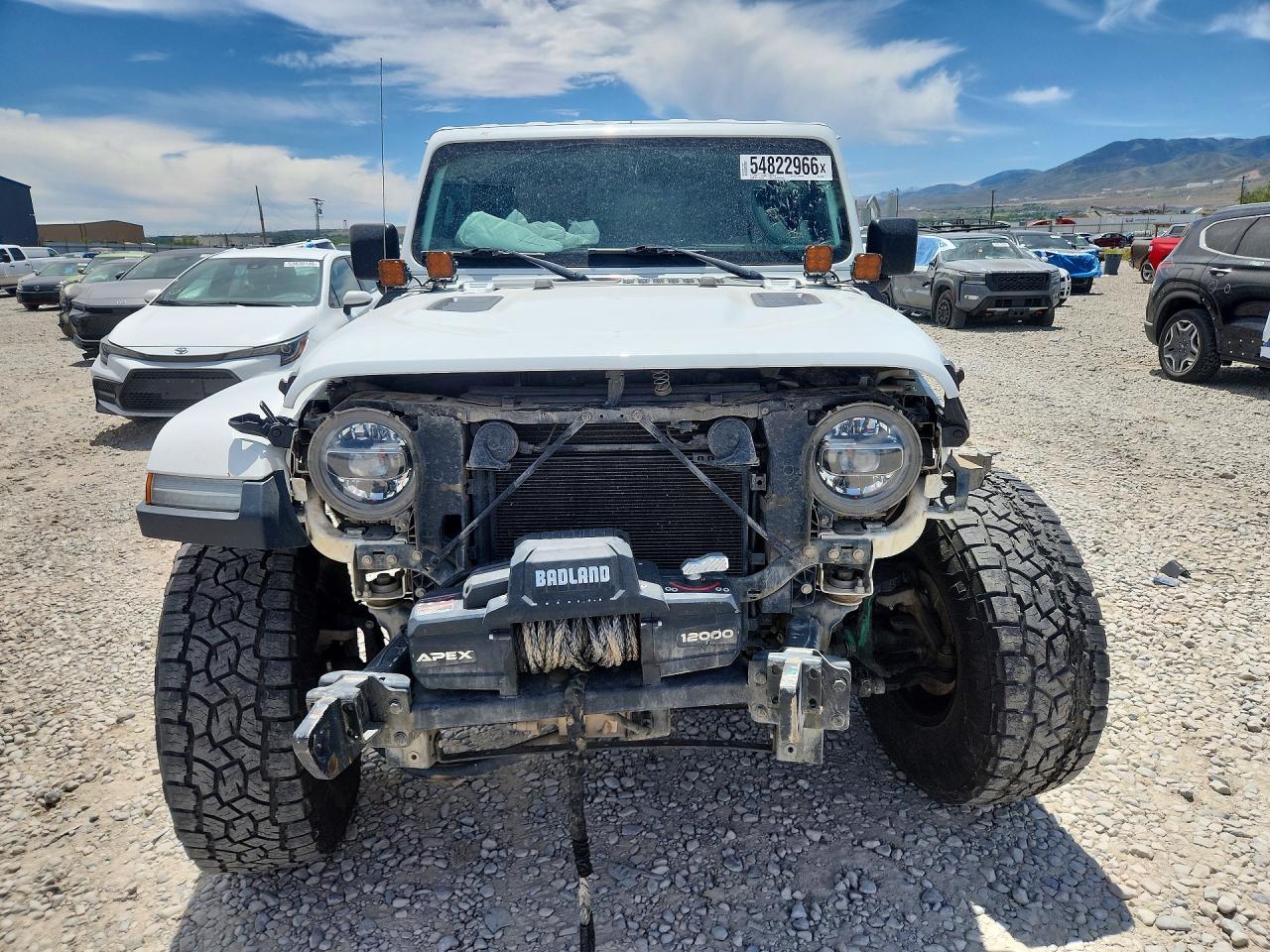 2020 Jeep Wrangler Unlimited Rubicon White vin: 1C4HJXFN8LW335861