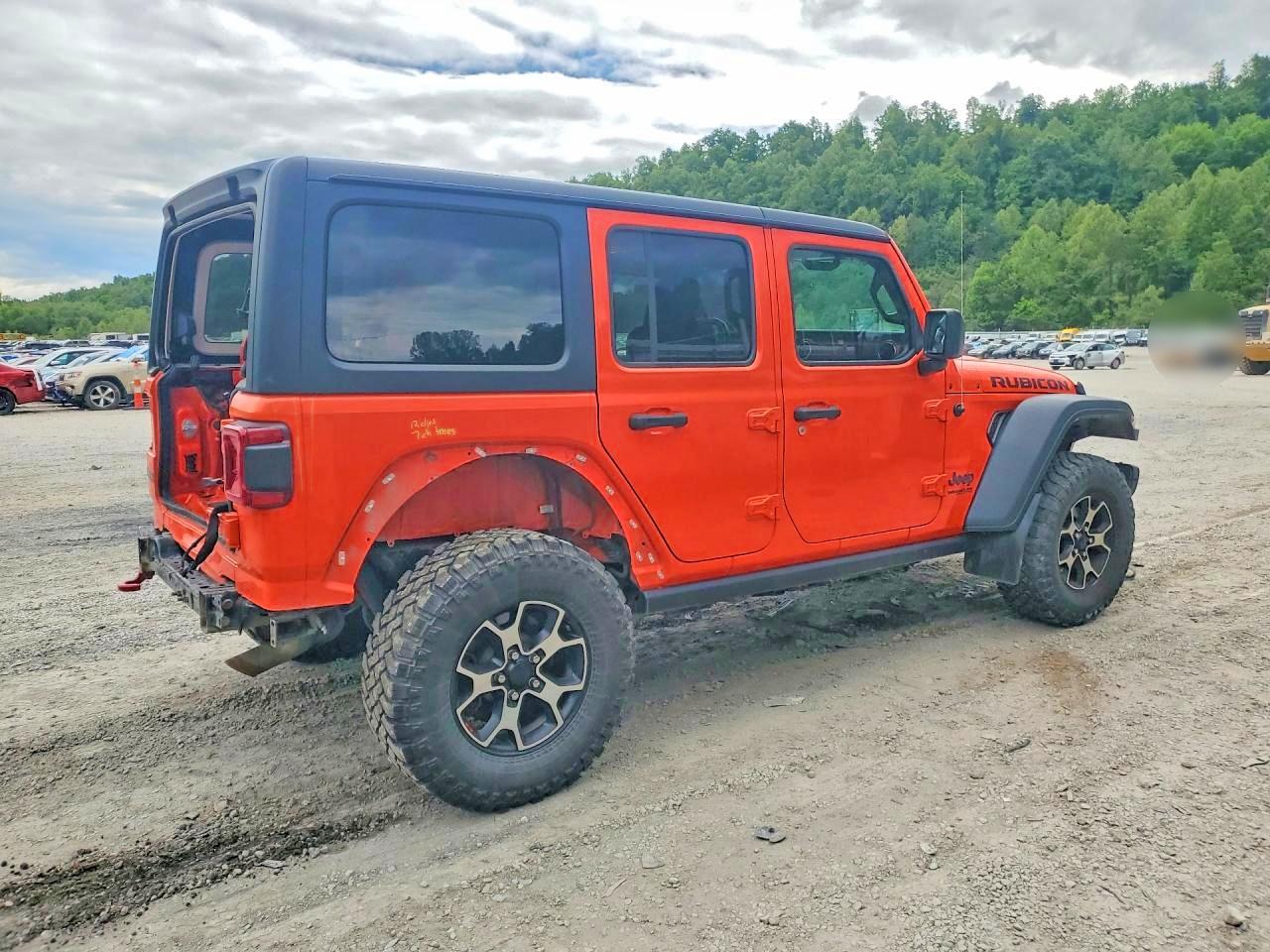 2020 Jeep Wrangler Unlimited Rubicon Orange vin: 1C4HJXFNXLW177989