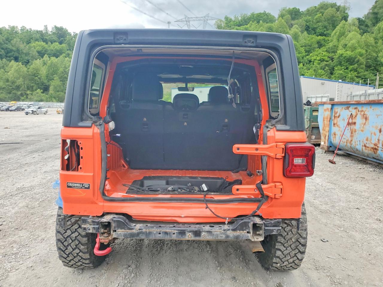 2020 Jeep Wrangler Unlimited Rubicon Orange vin: 1C4HJXFNXLW177989