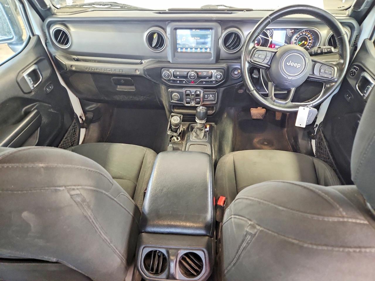2022 Jeep Wrangler Unlimited Sport White vin: 1C4HJXKNXNW172929