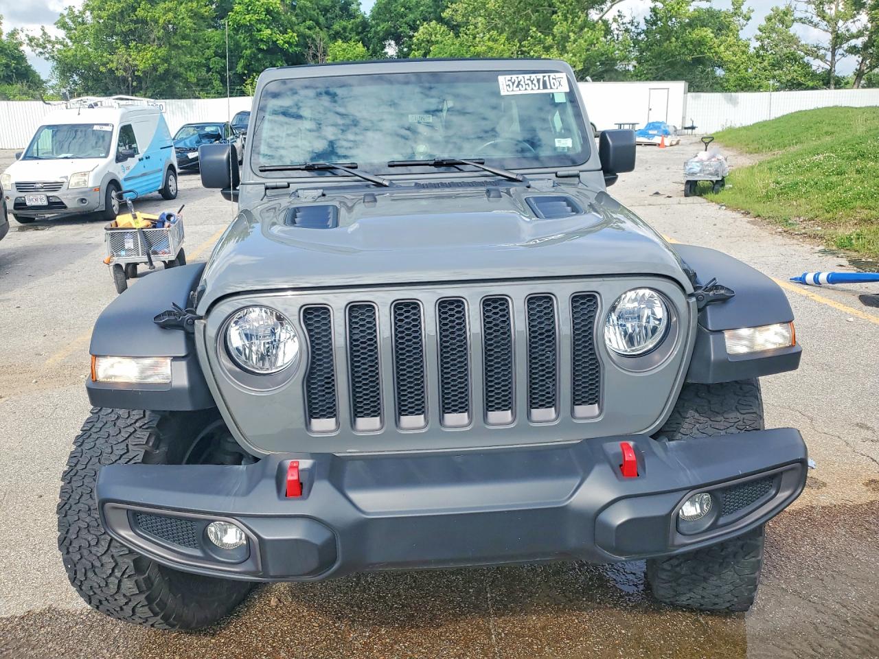 2021 Jeep Wrangler Unlimited Rubicon Gray vin: 1C4JJXFG9MW842675
