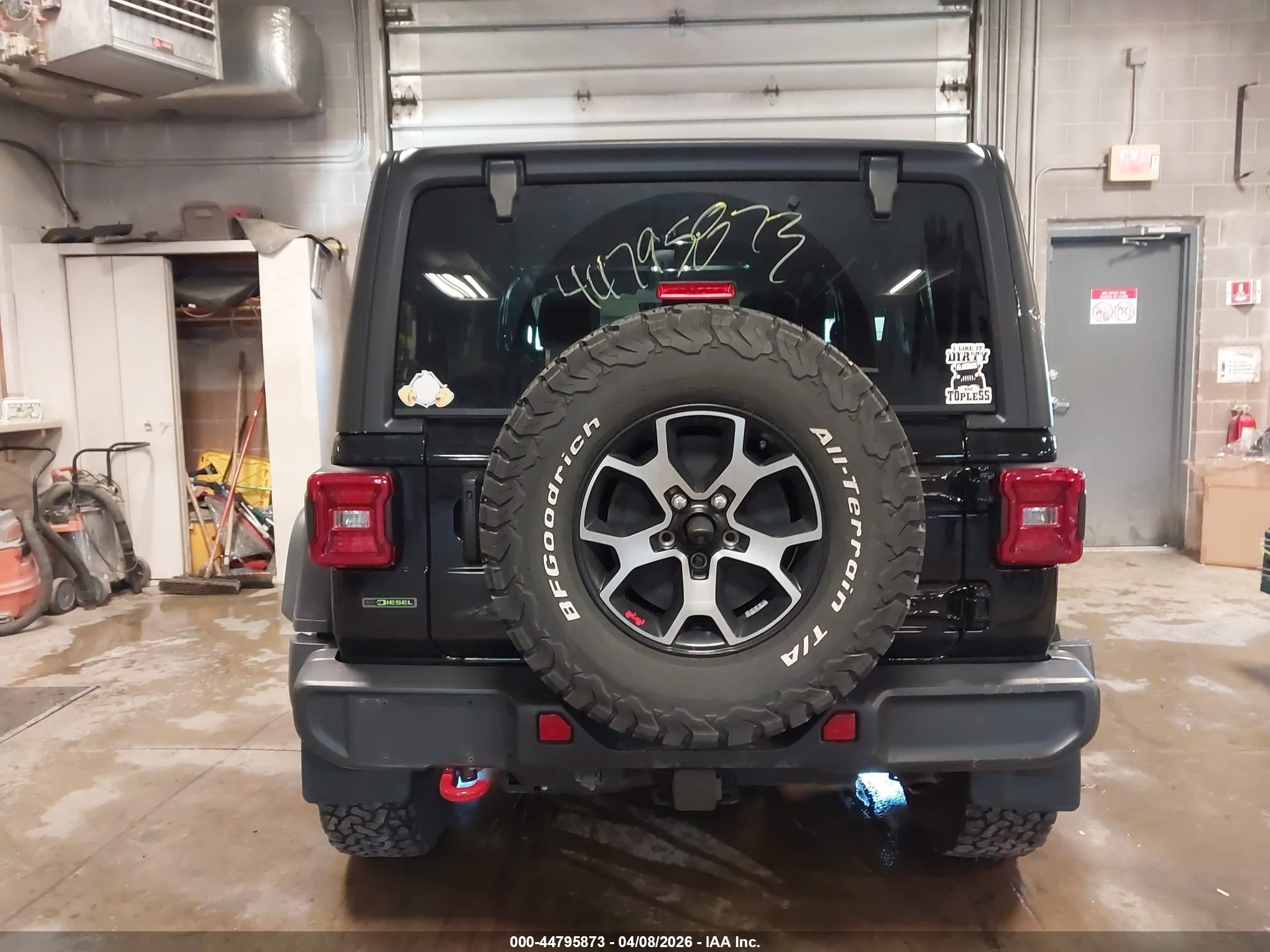 2020 Jeep Wrangler Unlimited Rubicon 4x4 Black vin: 1C4JJXFM7LW309759