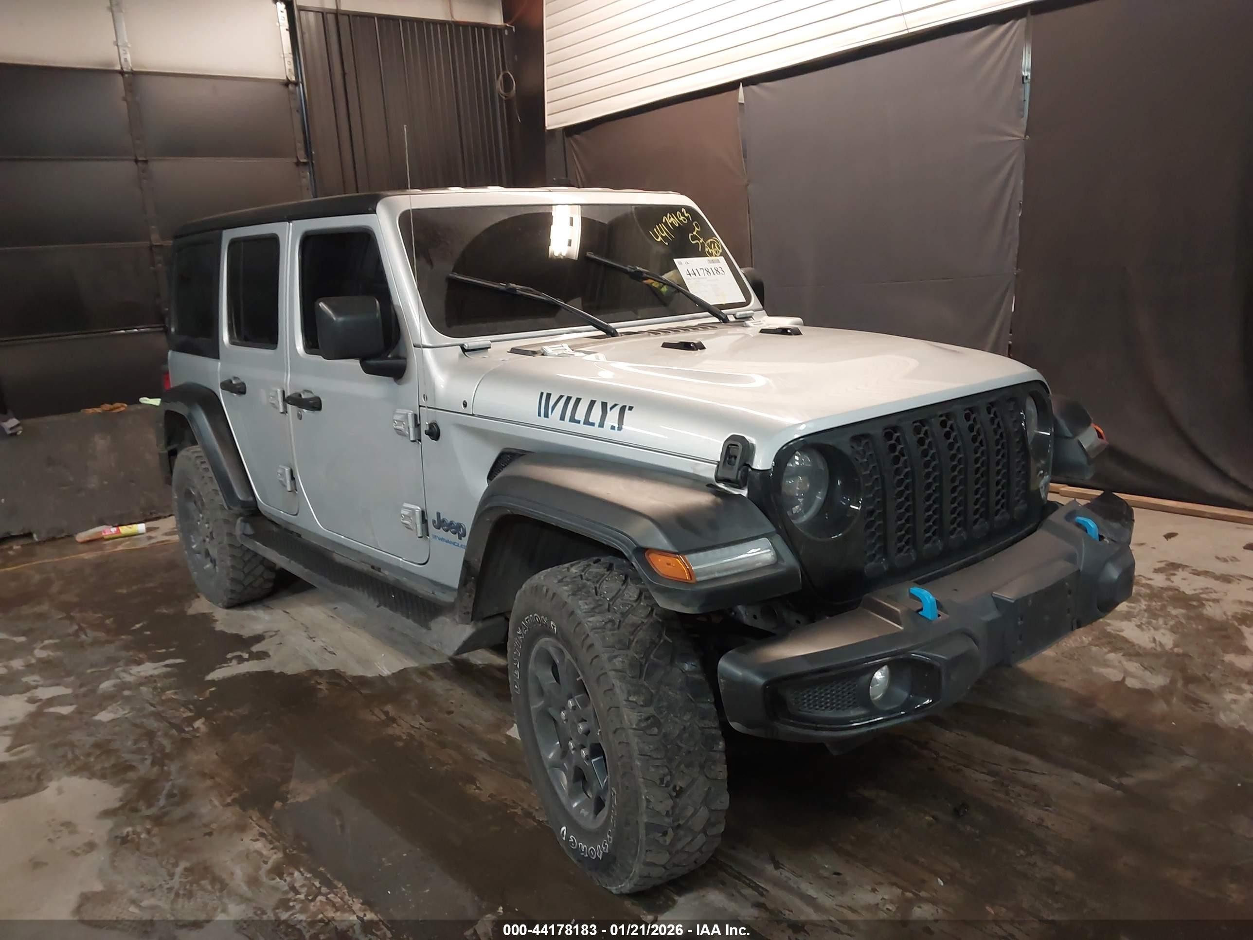 2023 Jeep Wrangler 4xe 4x4 Gray vin: 1C4JJXN68PW693608