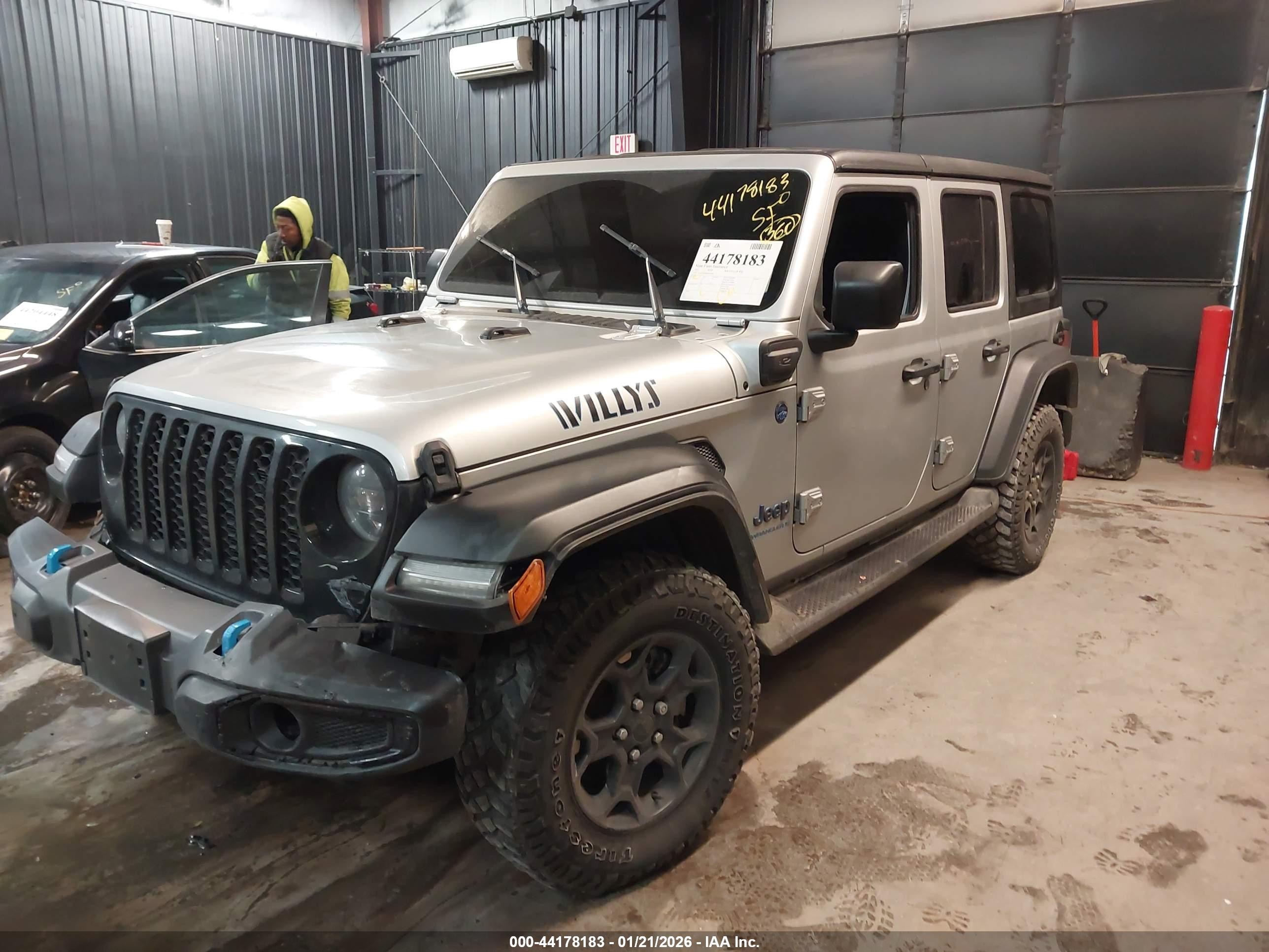 2023 Jeep Wrangler 4xe 4x4 Gray vin: 1C4JJXN68PW693608