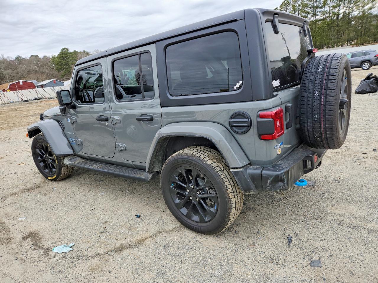 2023 Jeep Wrangler Sahara 4xe Gray vin: 1C4JJXP60PW699061