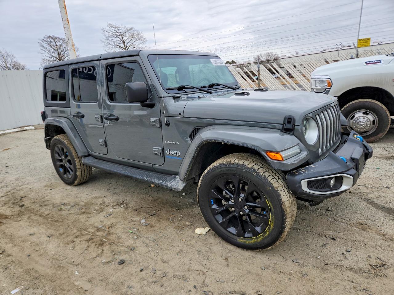 2023 Jeep Wrangler Sahara 4xe Gray vin: 1C4JJXP60PW699061