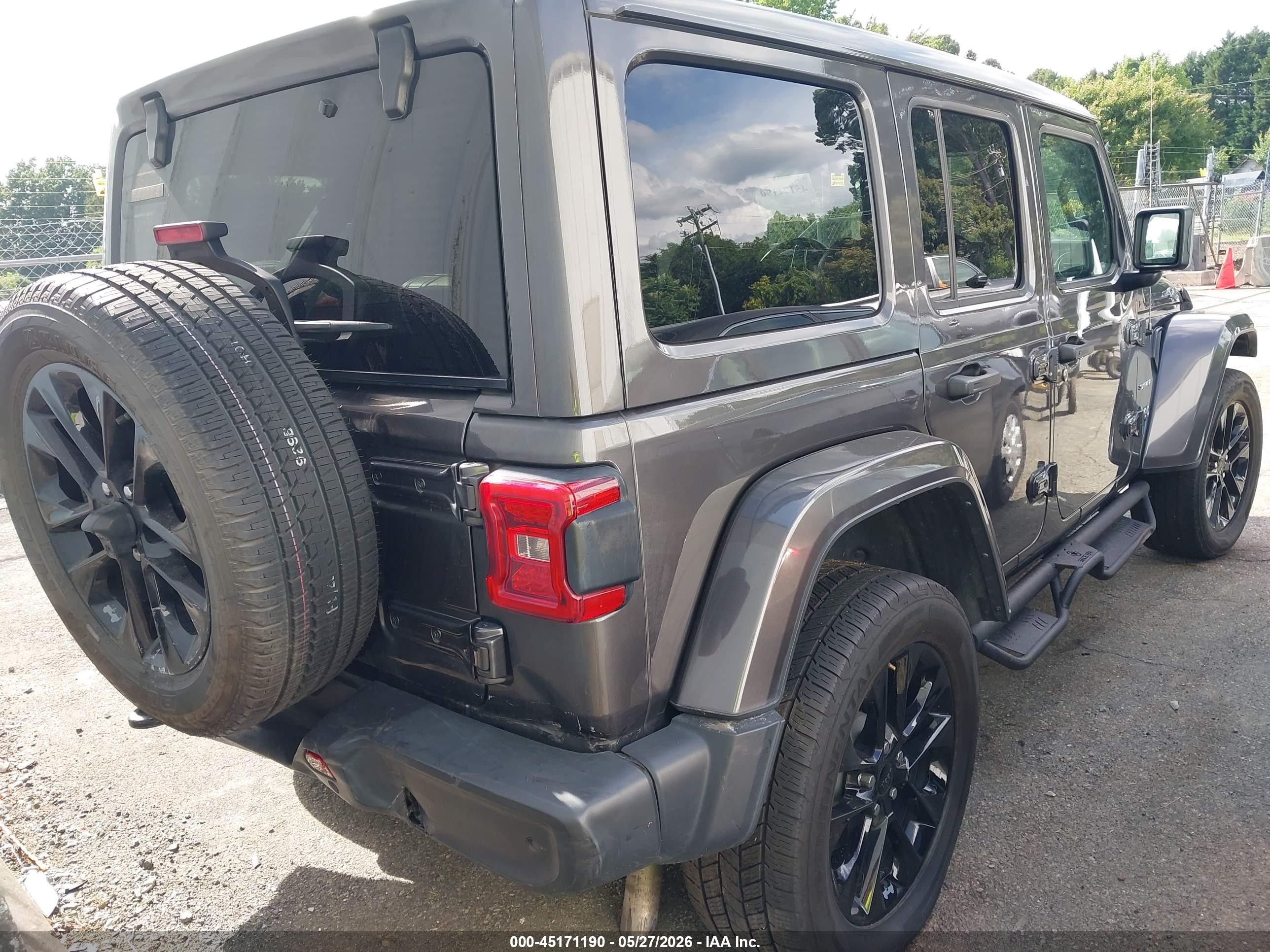 2021 Jeep Wrangler 4xe Unlimited Sahara 4x4 Black vin: 1C4JJXP63MW869070