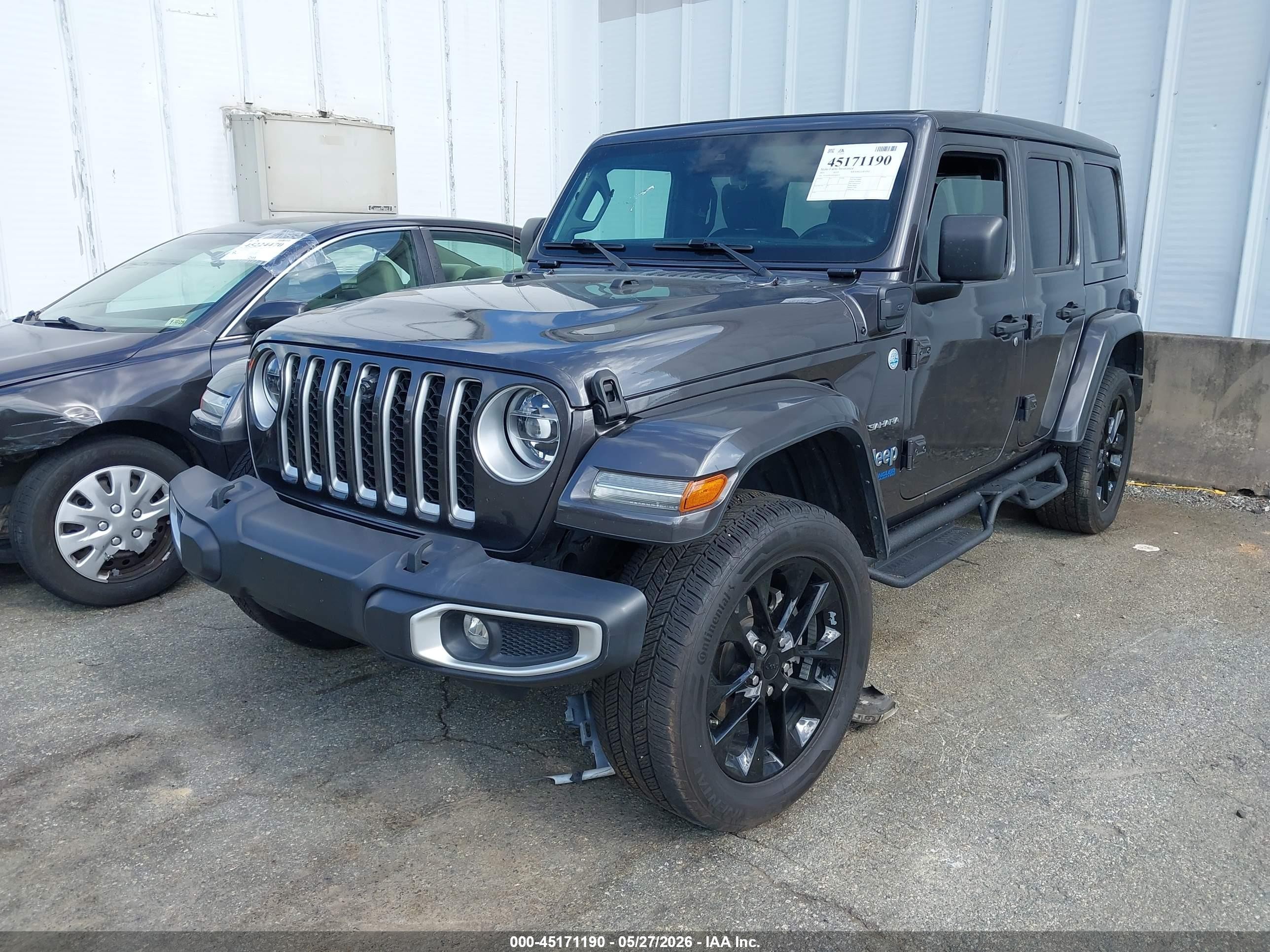 2021 Jeep Wrangler 4xe Unlimited Sahara 4x4 Black vin: 1C4JJXP63MW869070