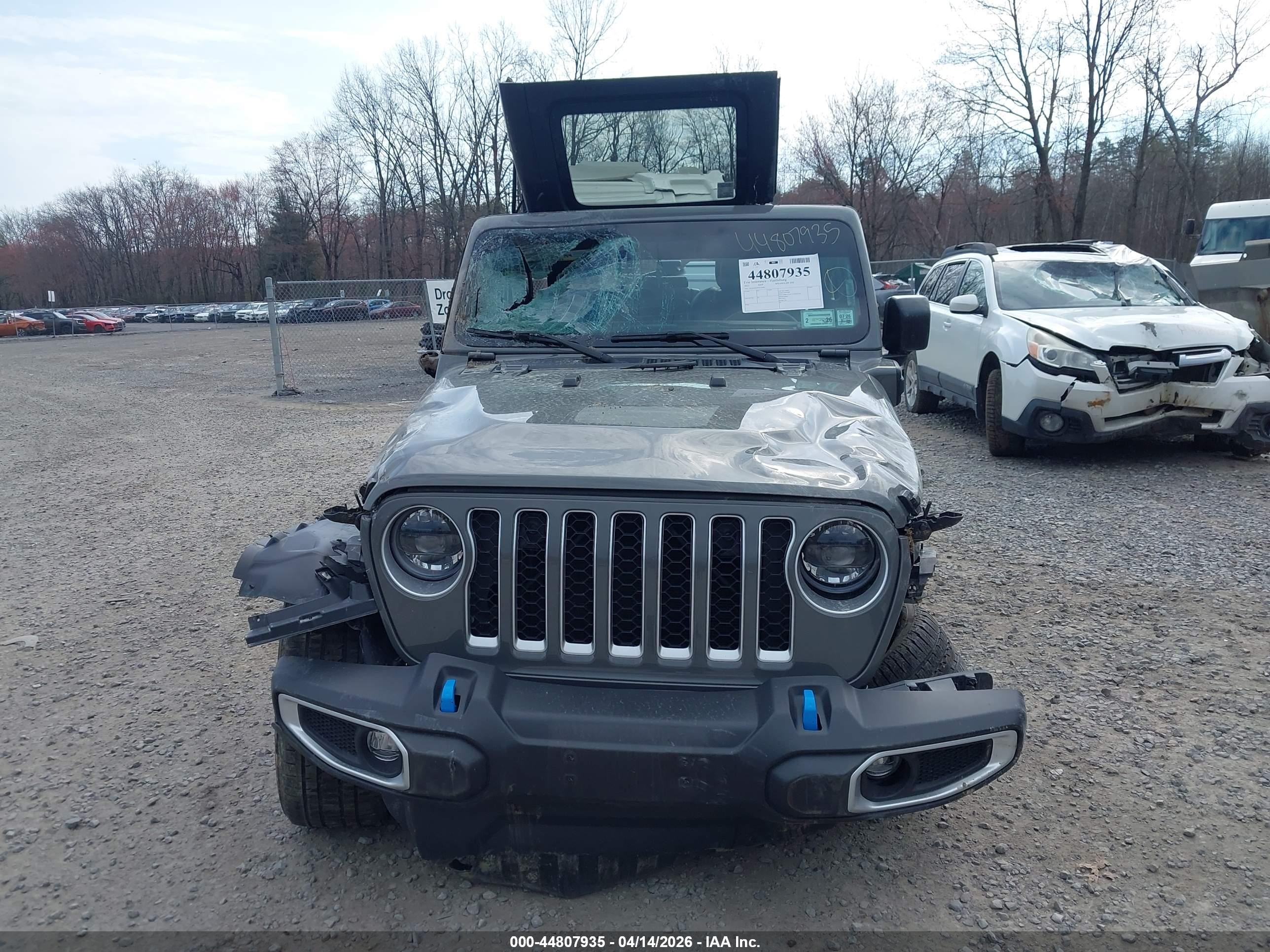 2023 Jeep Wrangler 4xe Sahara 4x4 Gray vin: 1C4JJXP63PW556962