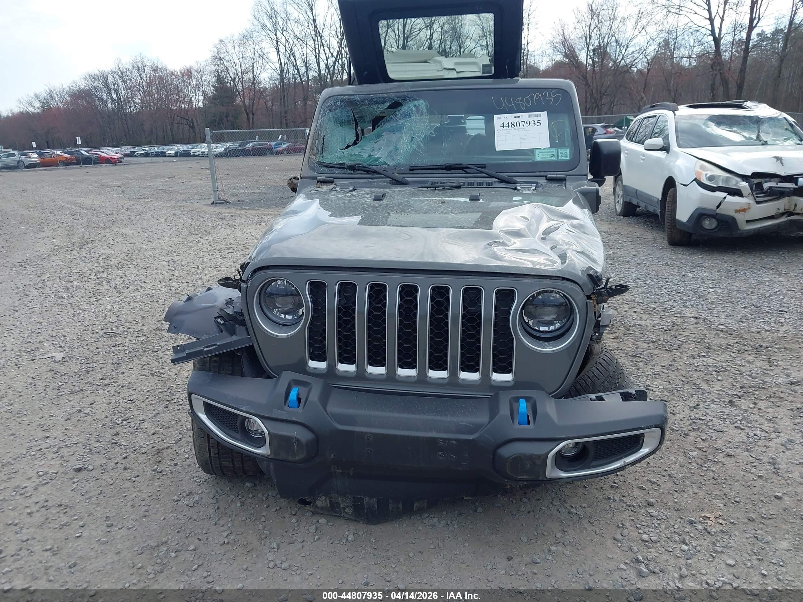 2023 Jeep Wrangler 4xe Sahara 4x4 Gray vin: 1C4JJXP63PW556962