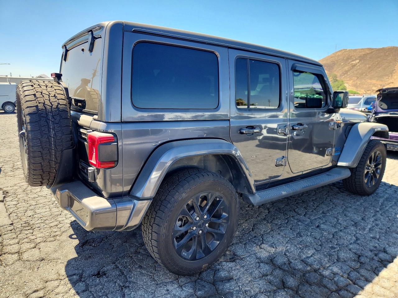 2021 Jeep Wrangler Unlimited Sahara 4xe Charcoal vin: 1C4JJXP66MW716926