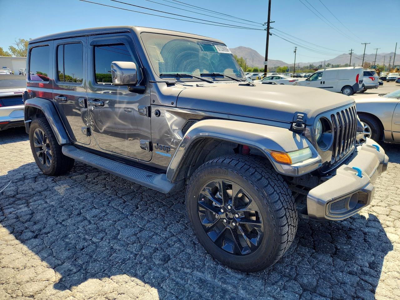 2021 Jeep Wrangler Unlimited Sahara 4xe Charcoal vin: 1C4JJXP66MW716926