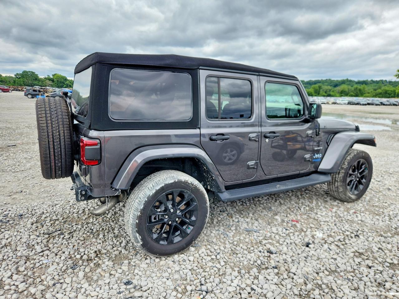 2021 Jeep Wrangler Unlimited Sahara 4xe Gray vin: 1C4JJXP67MW813729