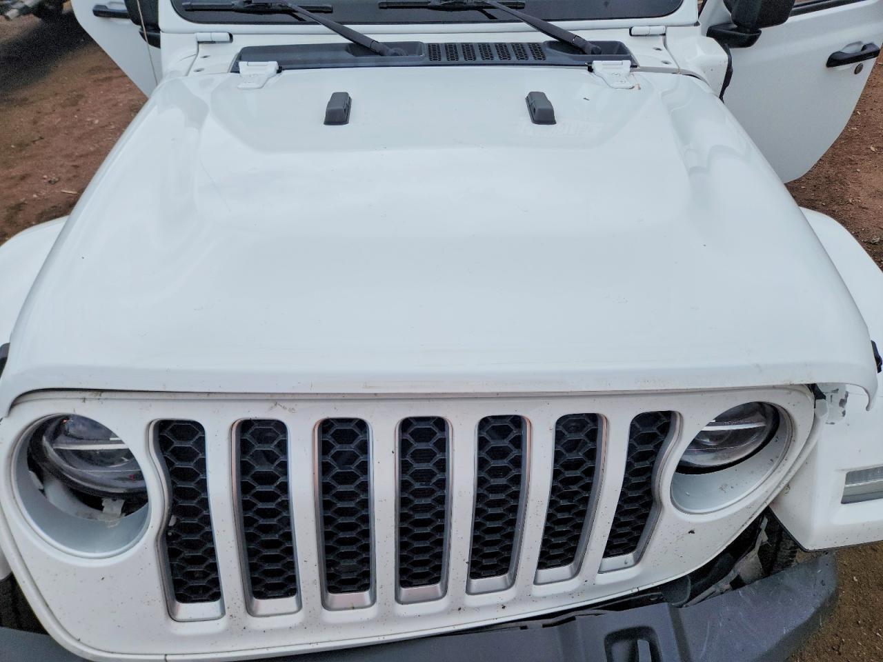 2021 Jeep Wrangler Unlimited Sahara 4xe White vin: 1C4JJXP68MW851518