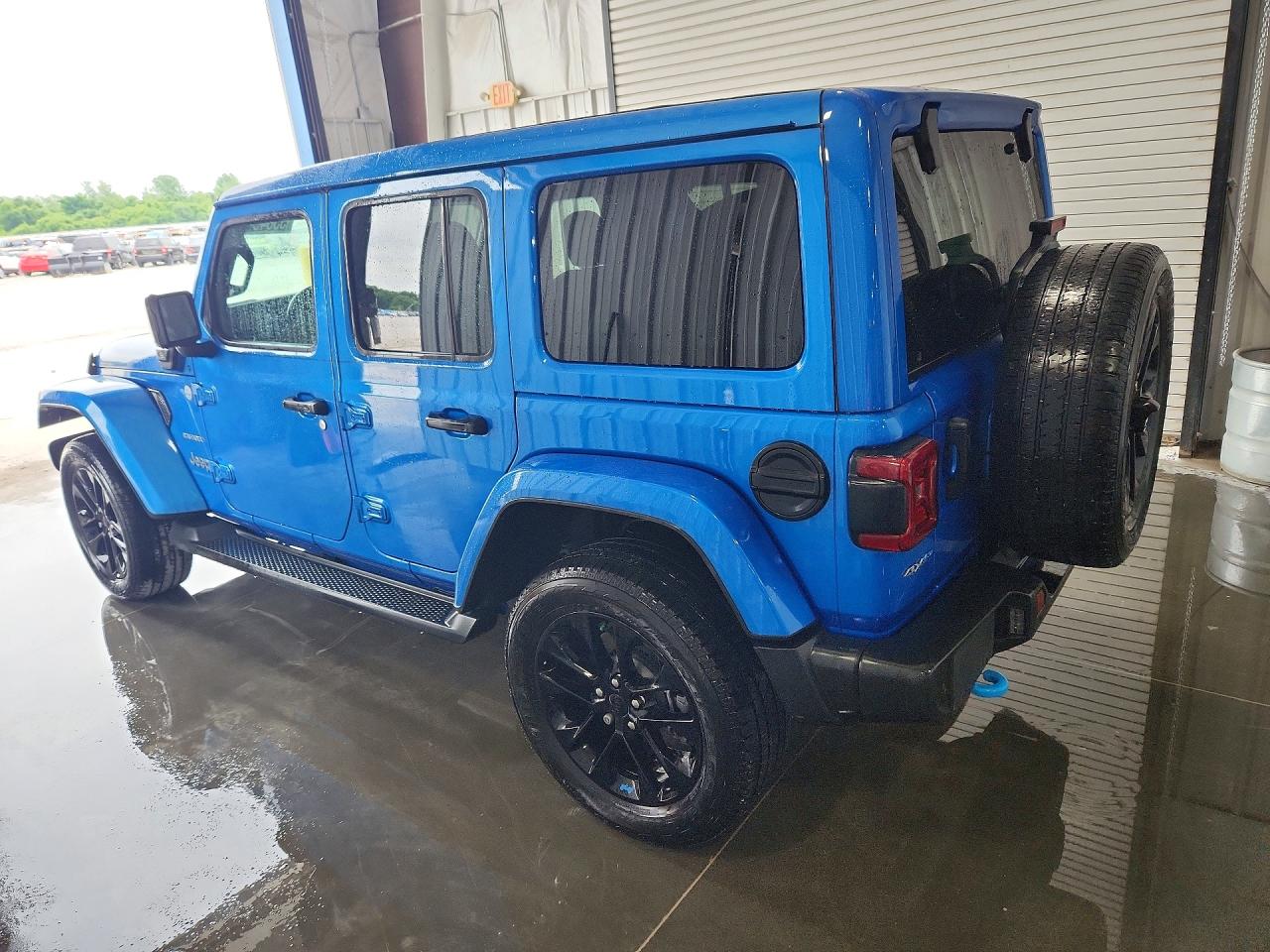 2023 Jeep Wrangler Sahara 4xe Blue vin: 1C4JJXP68PW538912