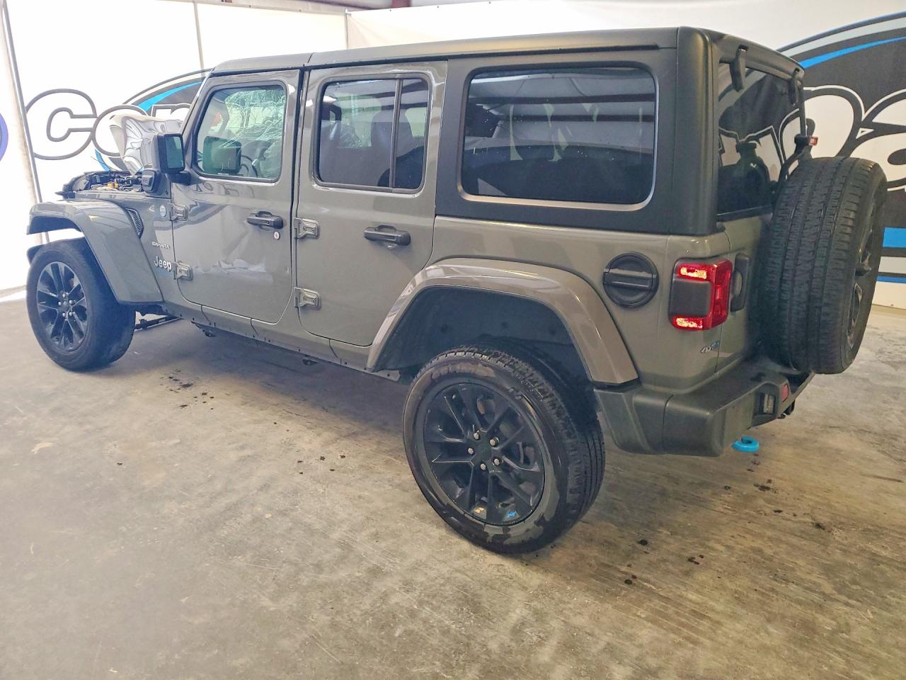 2023 Jeep Wrangler Sahara 4xe Gray vin: 1C4JJXP68PW698935