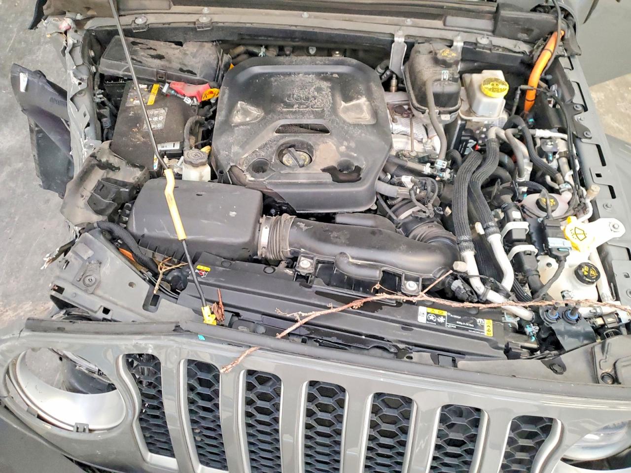 2023 Jeep Wrangler Sahara 4xe Gray vin: 1C4JJXP68PW698935