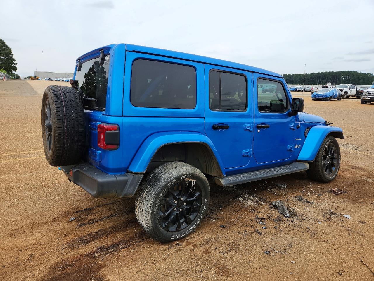 2023 Jeep Wrangler Sahara 4xe Blue vin: 1C4JJXP6XPW513199