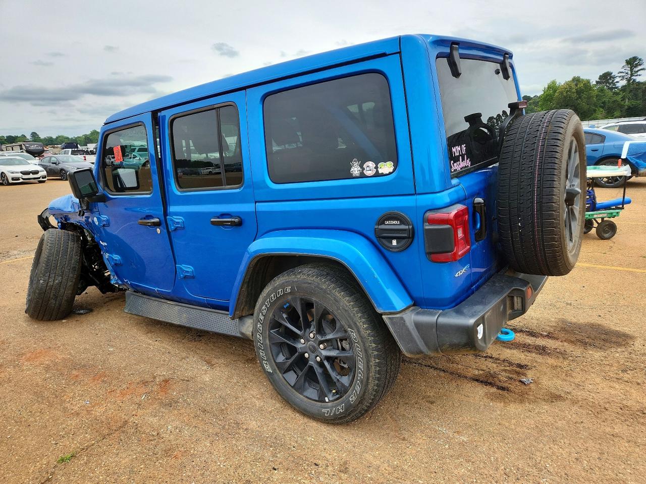 2023 Jeep Wrangler Sahara 4xe Blue vin: 1C4JJXP6XPW513199