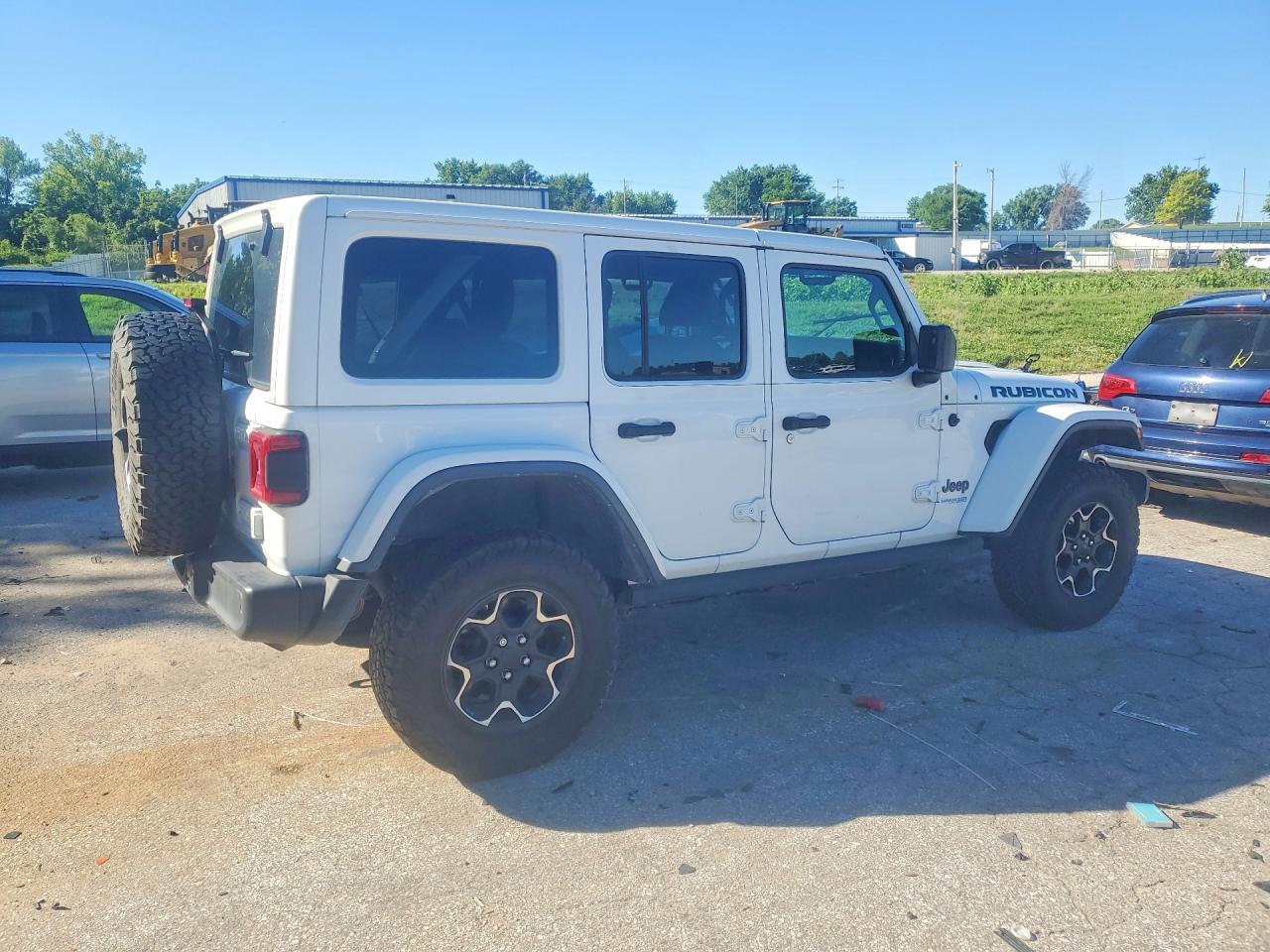 2022 Jeep Wrangler Unlimited Rubicon 4xe White vin: 1C4JJXR64NW211580