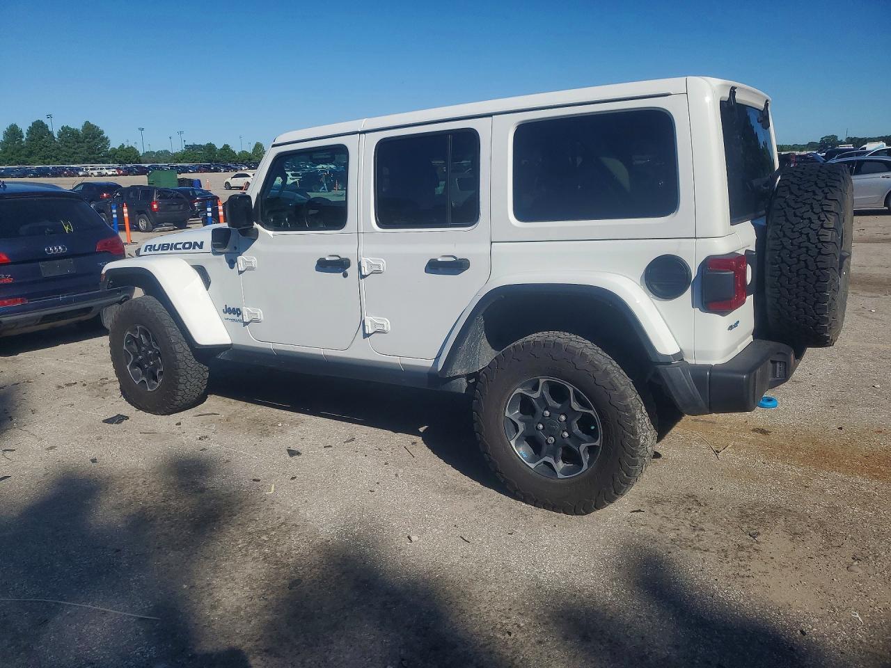 2022 Jeep Wrangler Unlimited Rubicon 4xe White vin: 1C4JJXR64NW211580